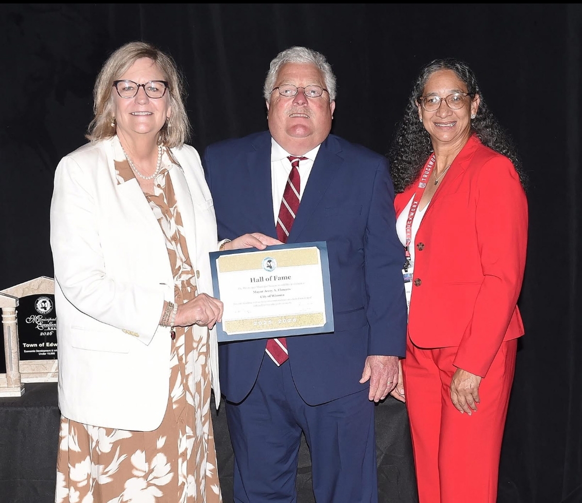 Jerry Flowers Inducted Into Municipal Hall of Fame